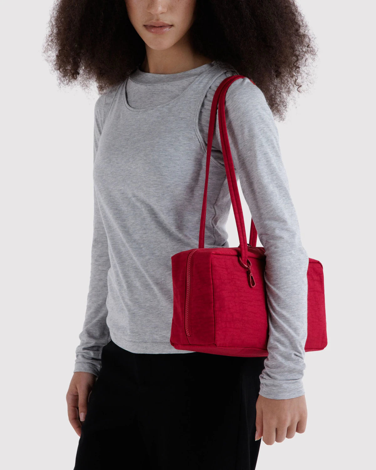 BAGGU • “Cherry” Nylon Bowler Bag