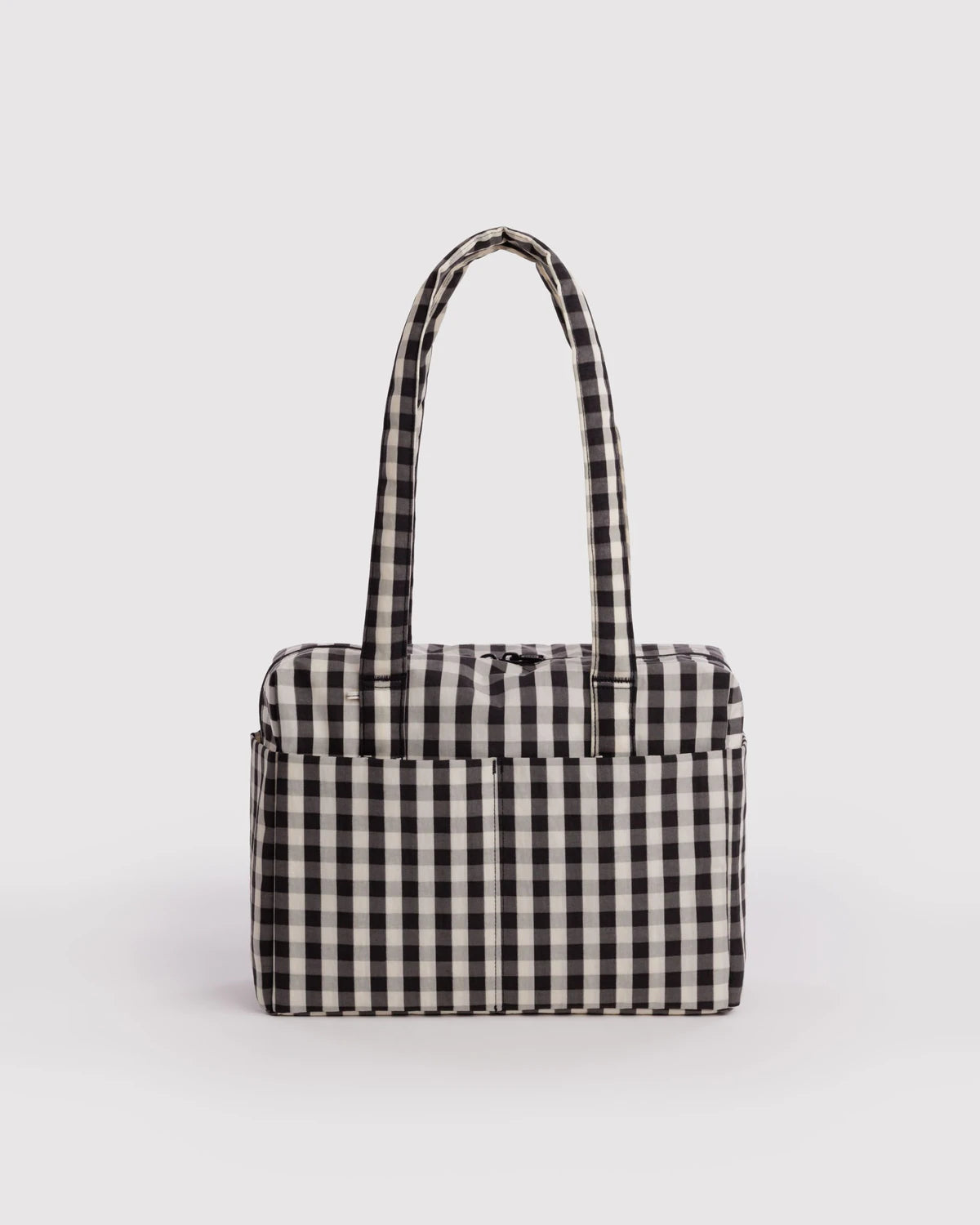BAGGU • “Black And Cream Gingham” Everyday Cloud Bag