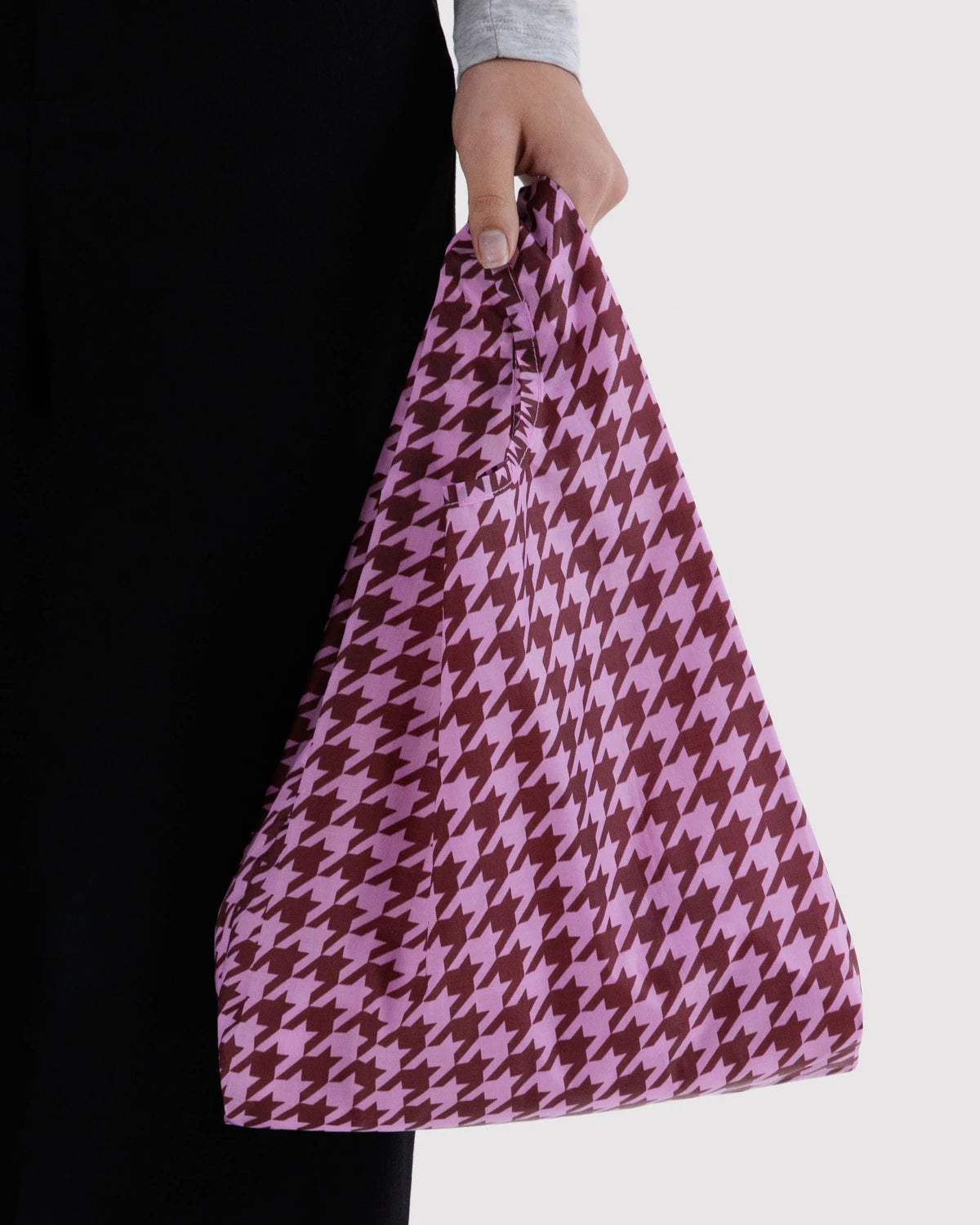 BAGGU • “Pink Houndstooth” Baby Baggu