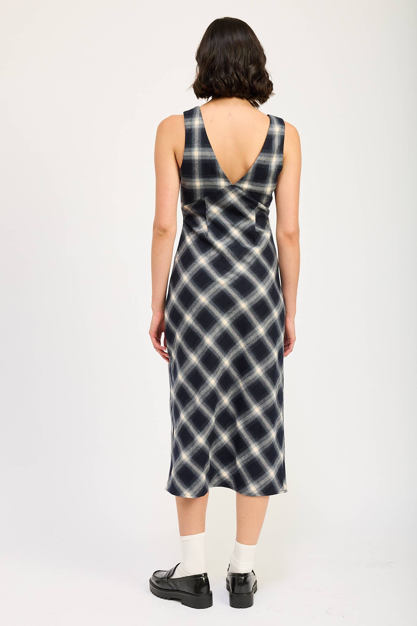 Emory Park • Maxi Dress, Navy Plaid