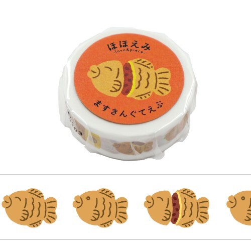 Hohoemi • Taiyaki Washi Tape, Imported Japan