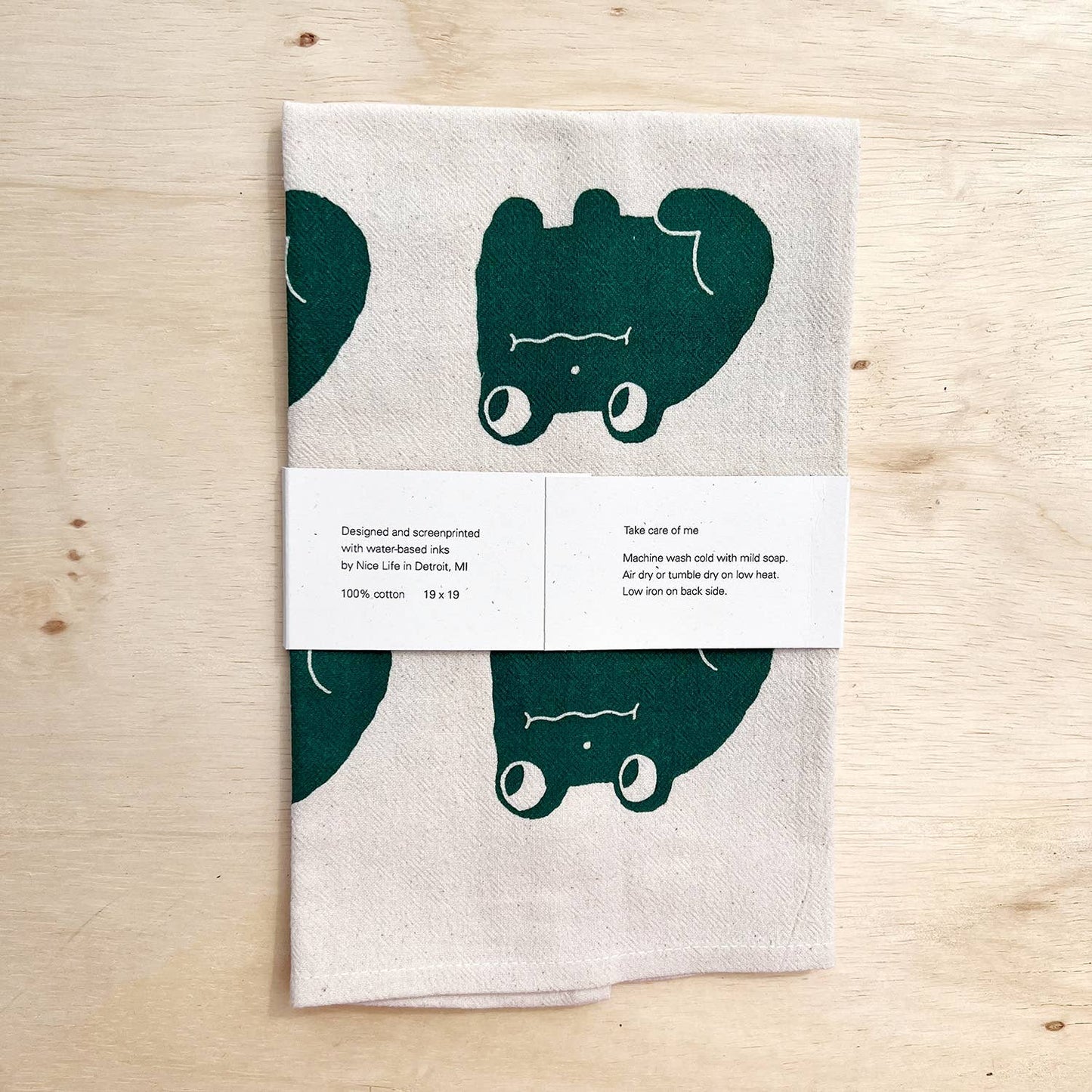 Nice Life • Frog Tea Towel