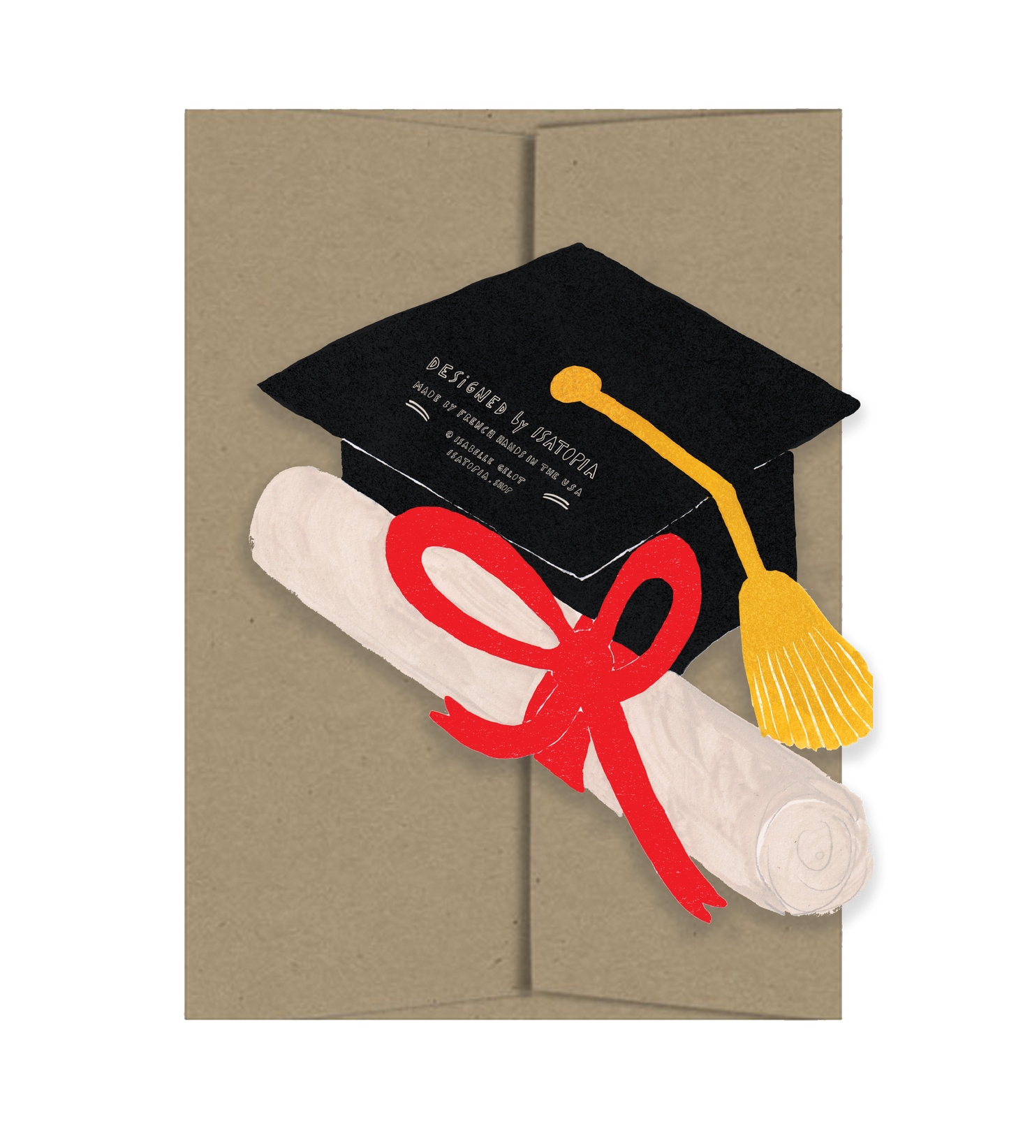 Happy Graduation, Die-Cut Blank Greeting Card