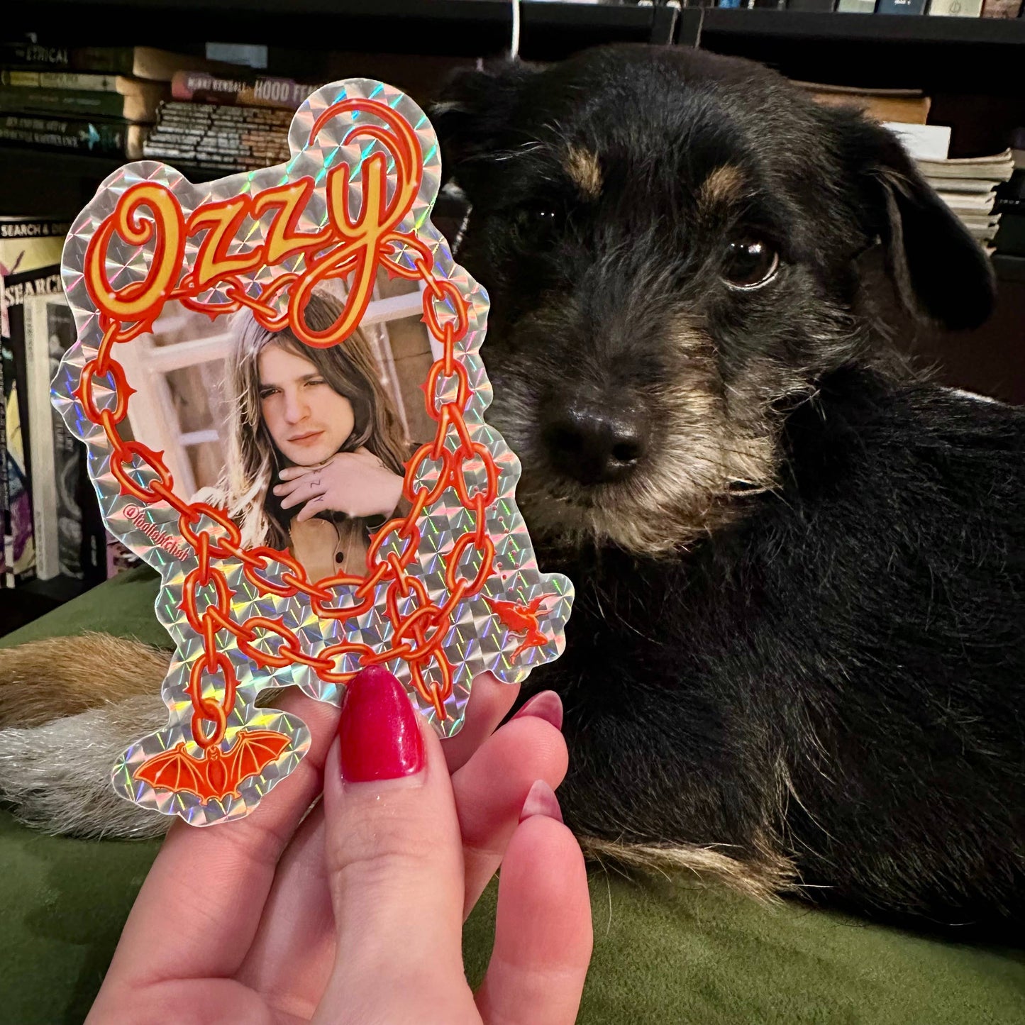 Foolish Fetish • Ozzy Love Chain Heart Sticker