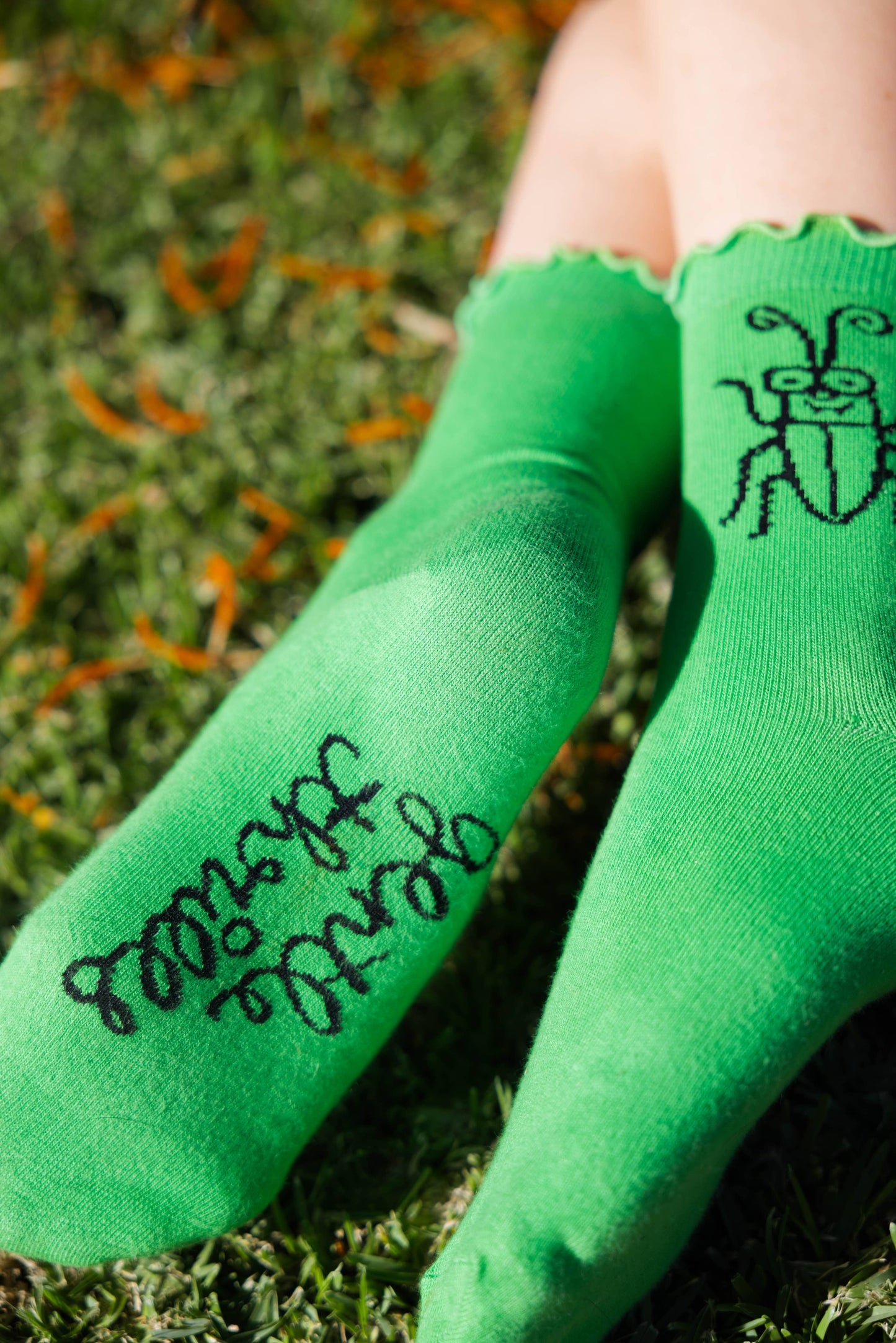 Gentle Thrills • Coachroach Ruffle Socks