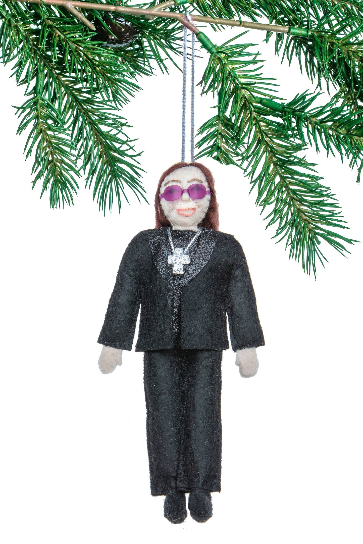 Felt Ozzy Osbourne Holiday Ornament