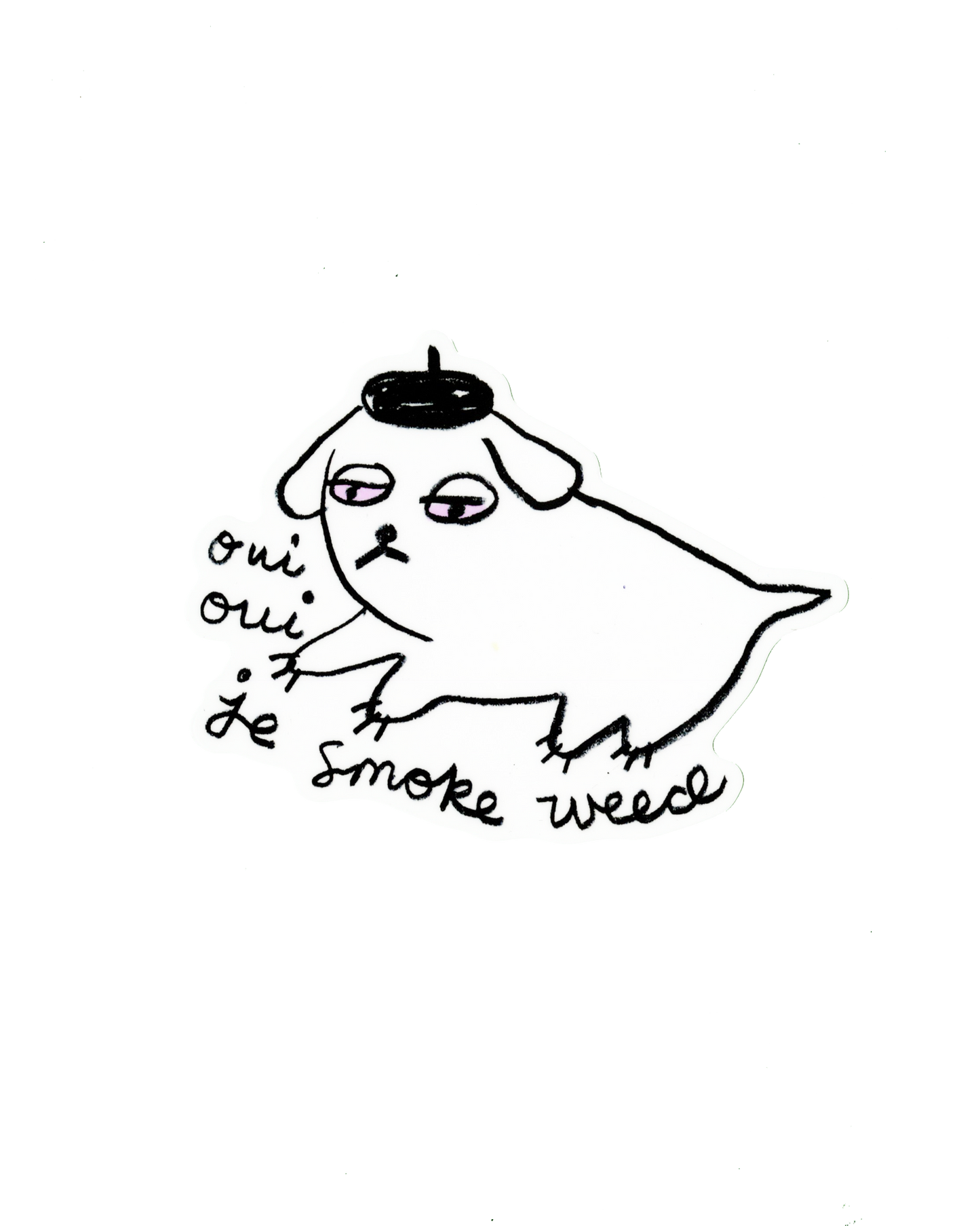 Gentle Thrills • Weed Dog Vinyl Sticker