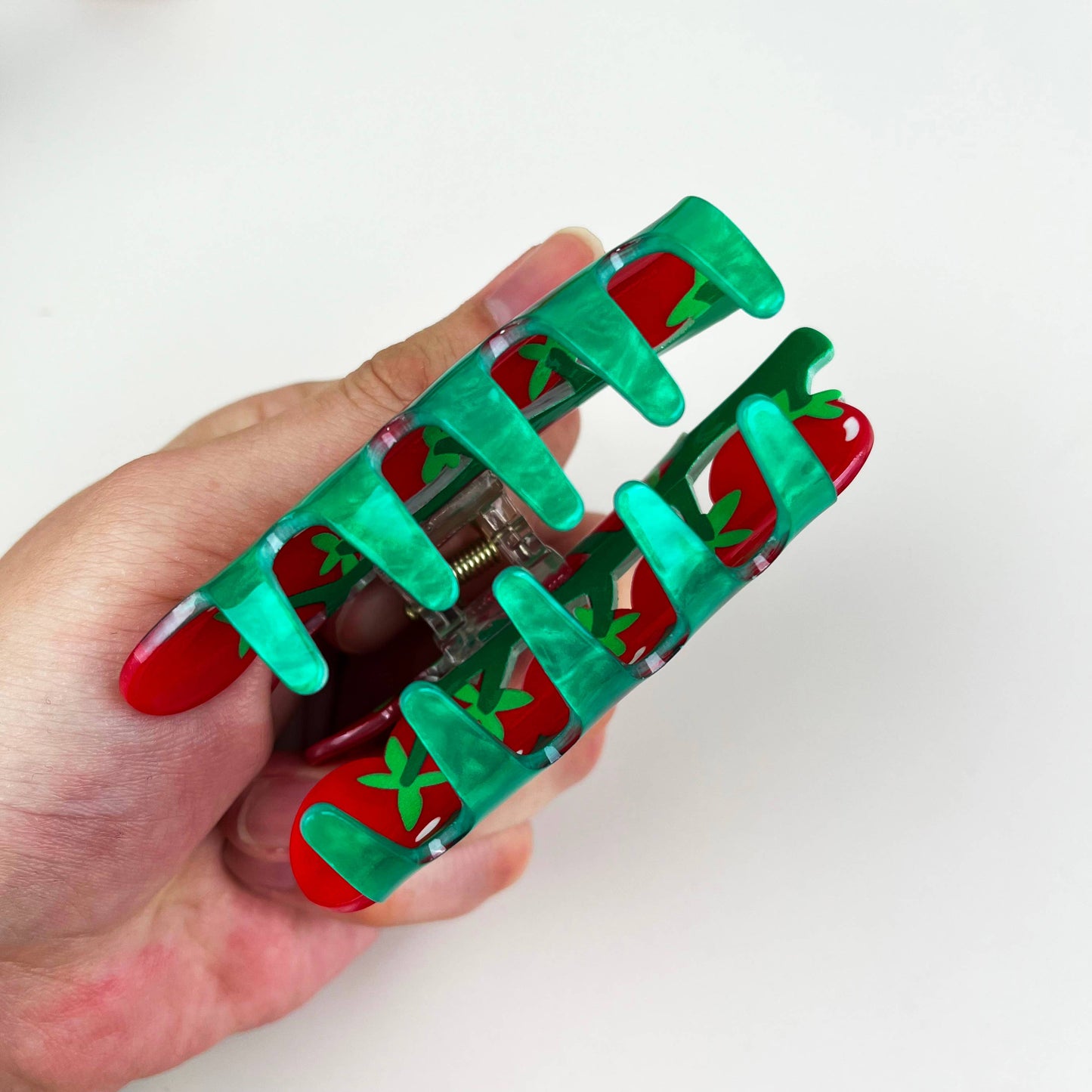 Tomato Hair Claw Clip