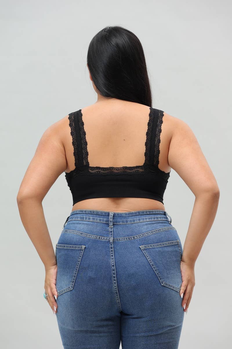 Curve Chic Lace Bralette Plus Size