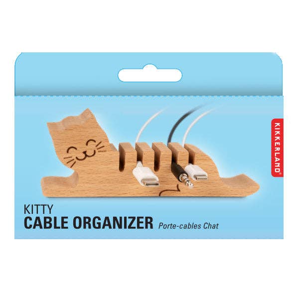 Cat Multi Cord Holder Desk Organizer