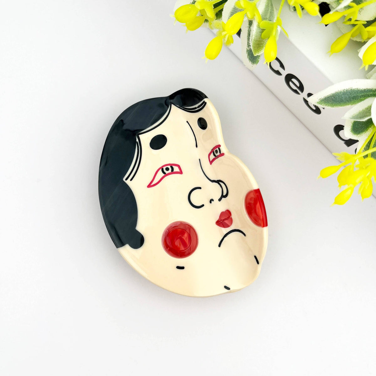 Hannya Mask Hair Claw Clip