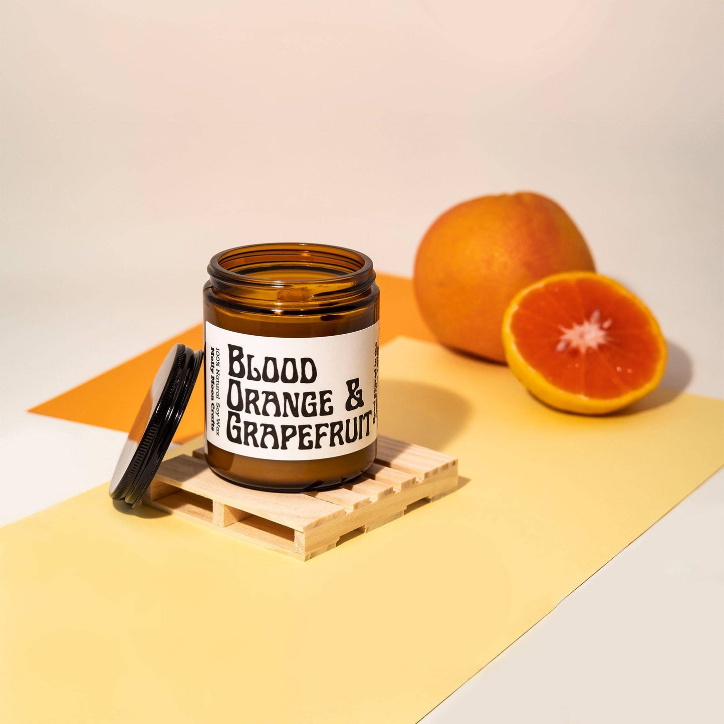 Molly Moon Crafts • Blood Orange & Grapefruit Jar Candle
