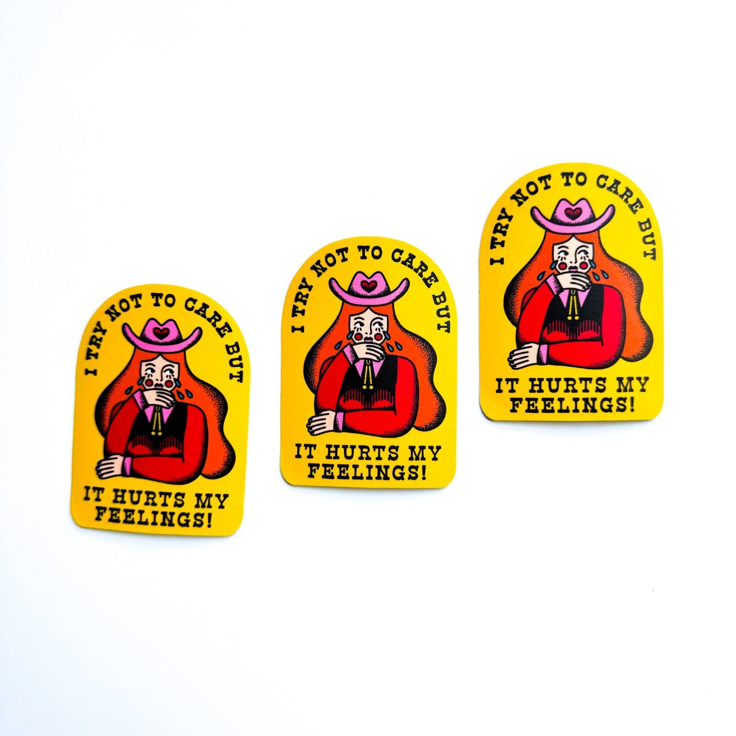 Ren-O-Graphics • HURT FEELINGS COWGIRL STICKER