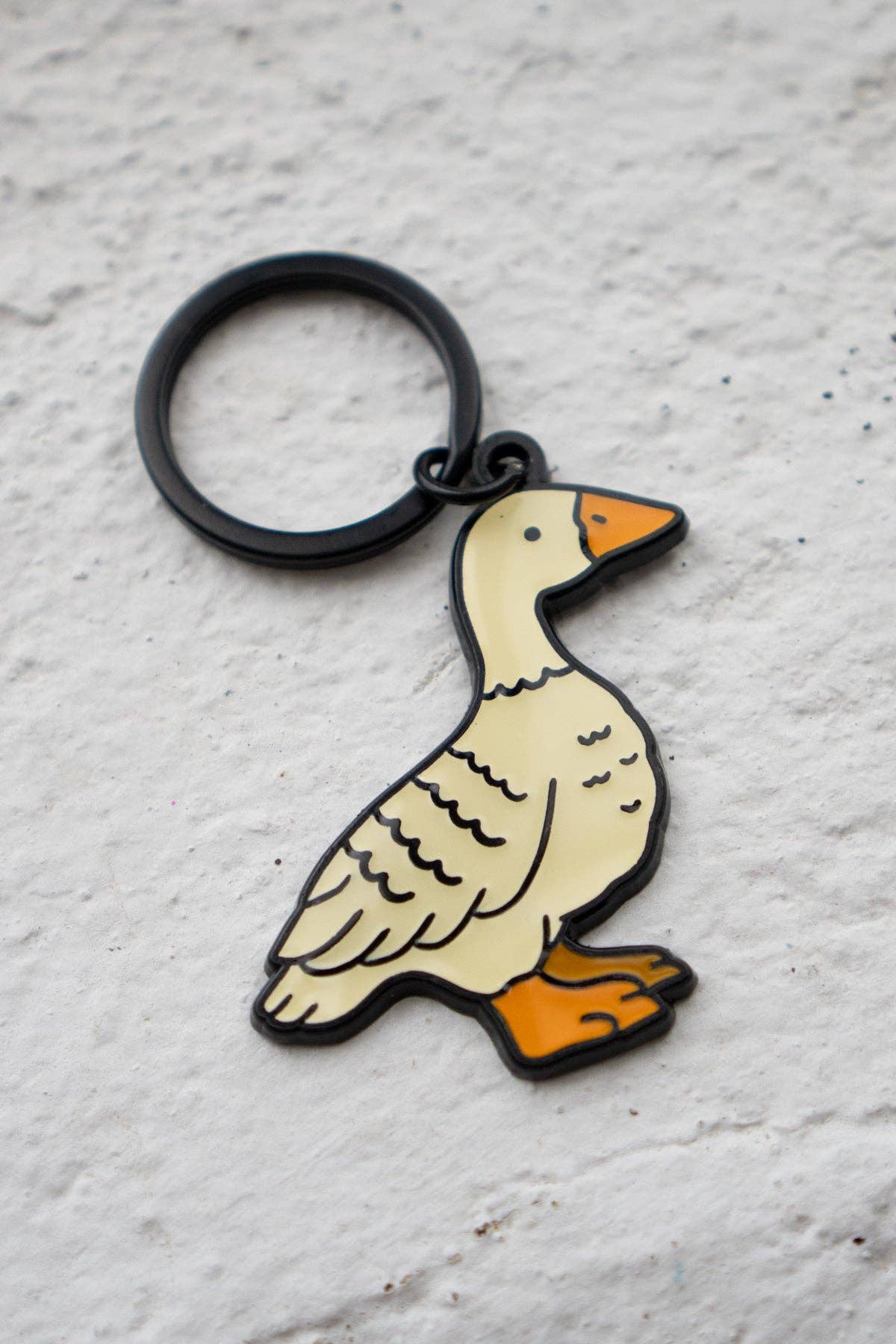 Stay Home Club • Fowl / Duck Enamel Keychain