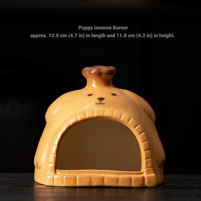 Puppy Dog Ceramic Incense Burner