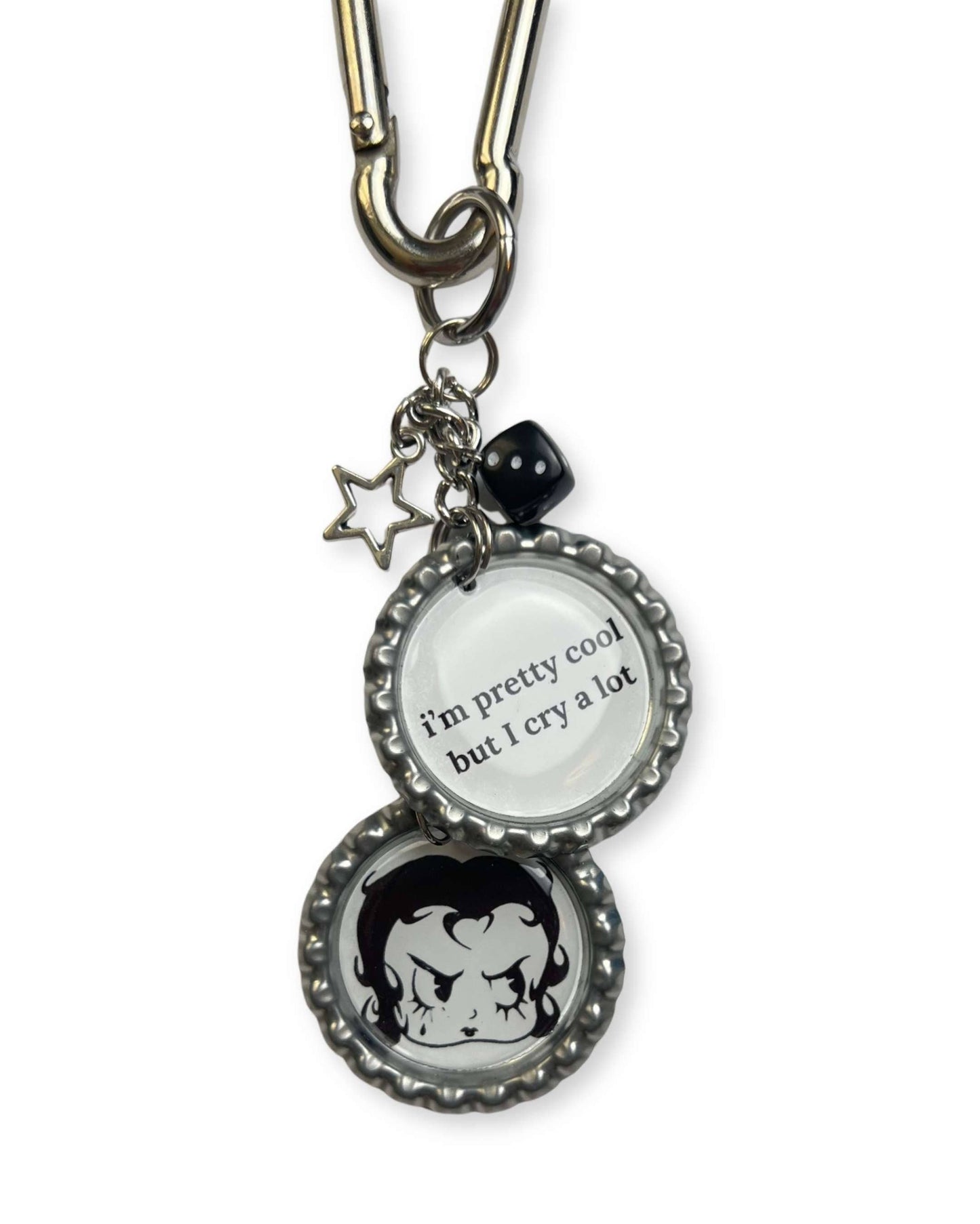 Painted Lady • 'Pretty Cool But I Cry A Lot' Bag Charm