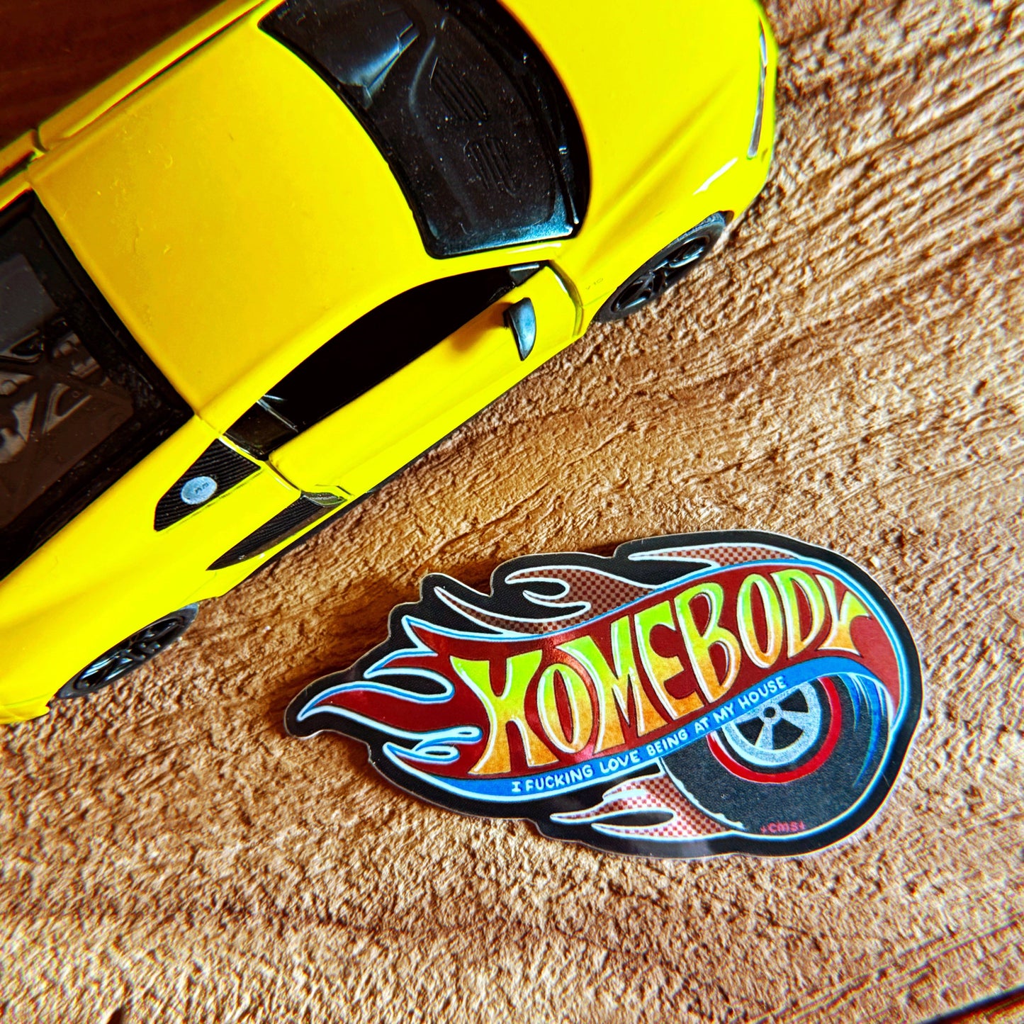 Chaos Magic Studio • Homebody Hotwheels Sticker