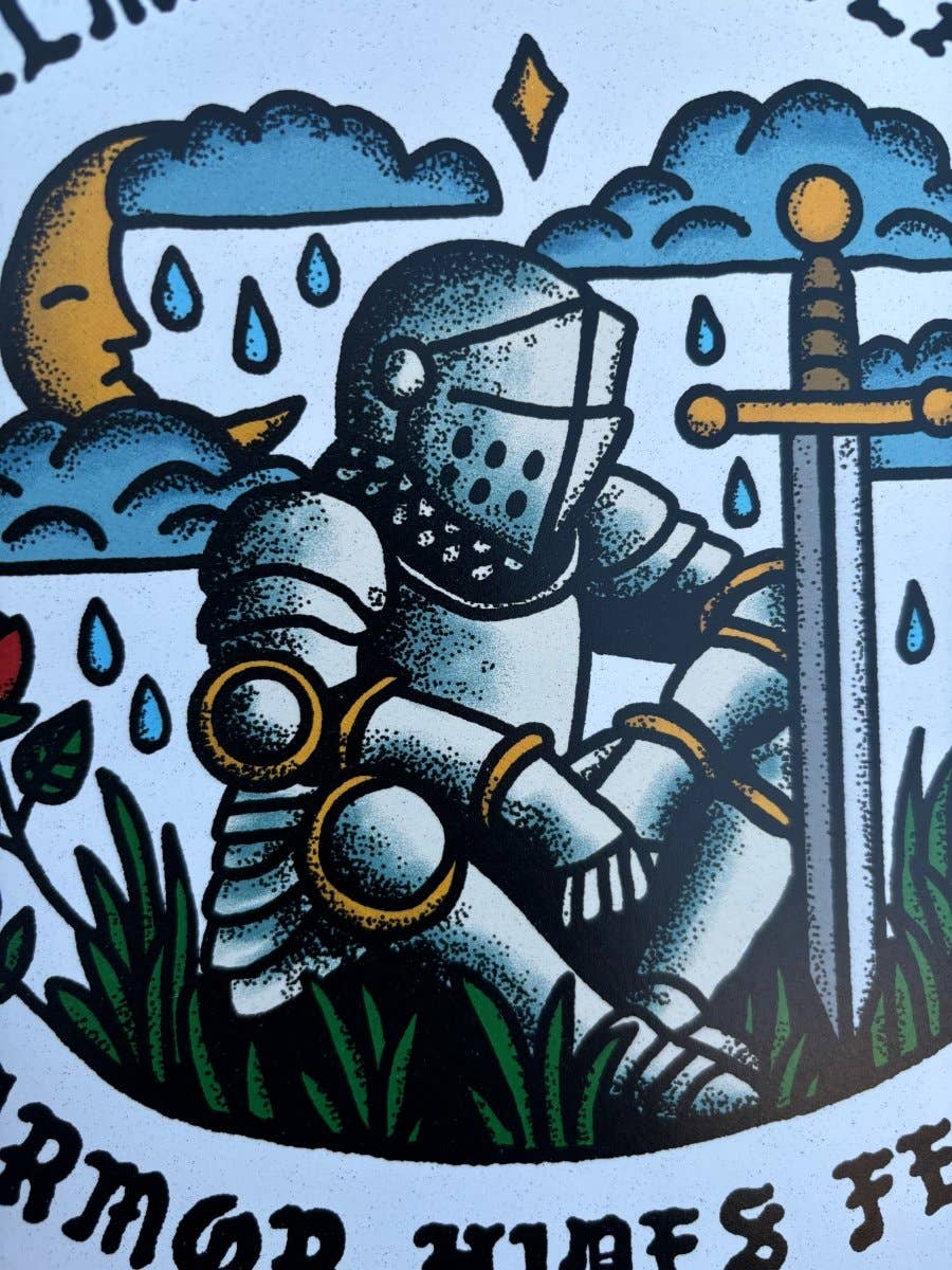 Helmet Hides Tears, Armor Hides Fears