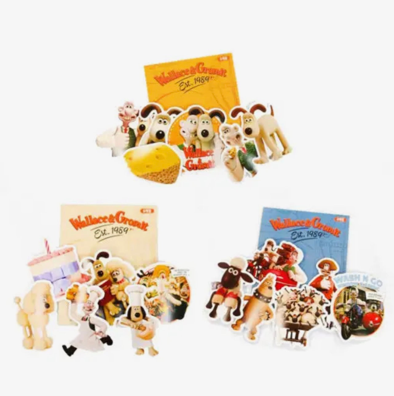 Wallace & Gromit Die-Cut Sticker Set