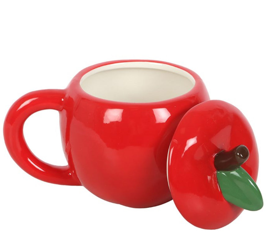 Apple Shaped Lidded Mug