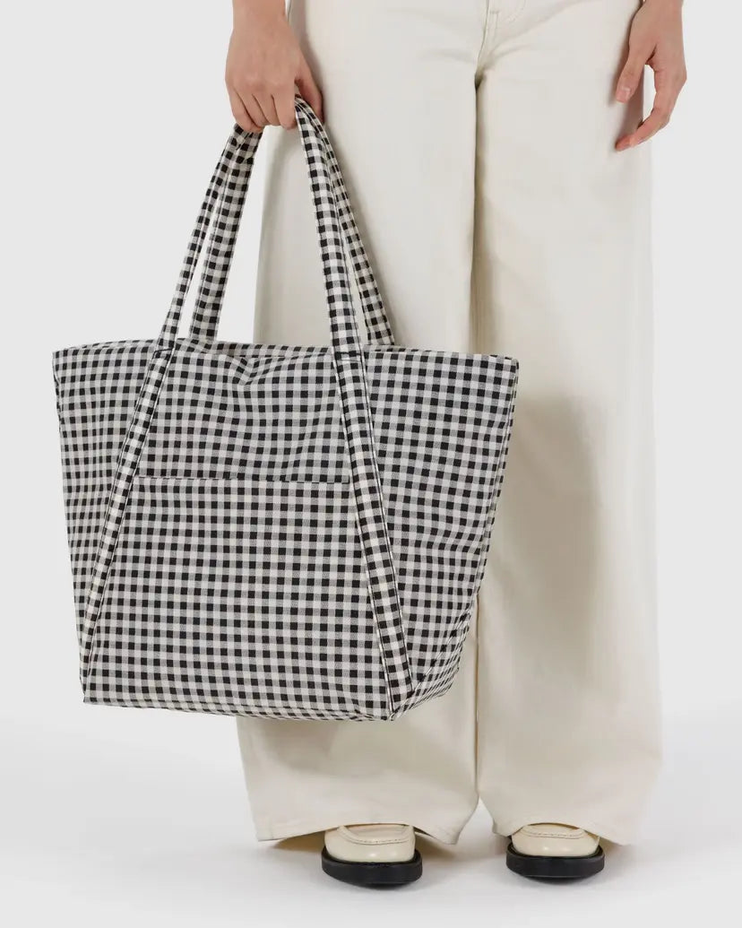 BAGGU • “ Black and White Gingham” Cloud Bag