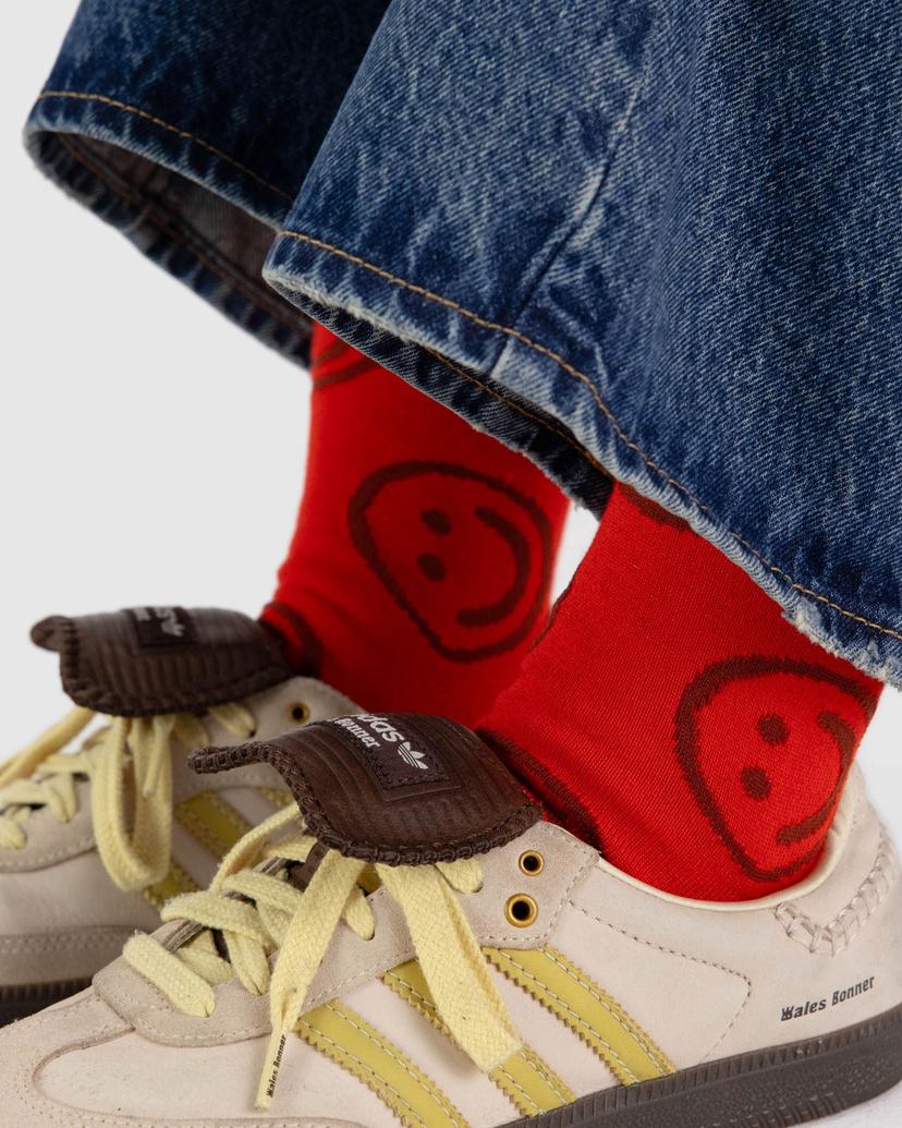 BAGGU • “Red Happy” Crew Socks