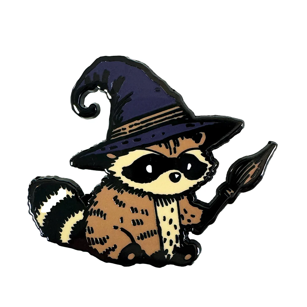Strike Gently • Mage Raccoon Pin