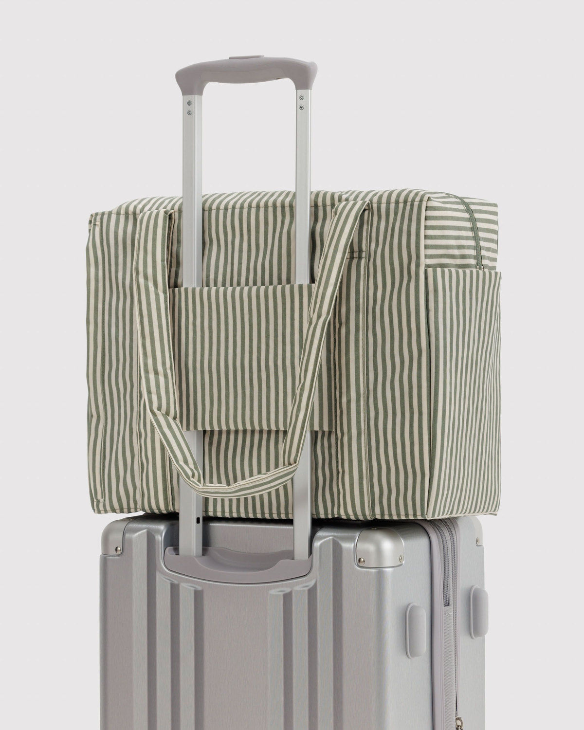 BAGGU • “Sage Stripe” Small Cloud Carry-On