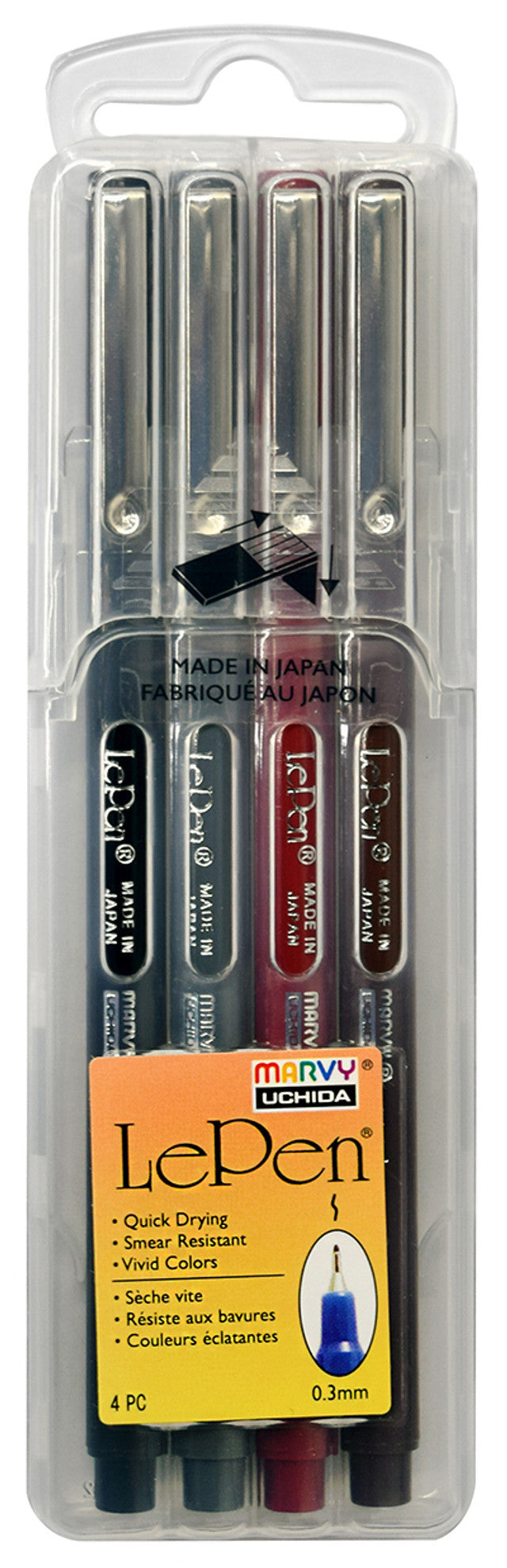 Le Pen • Set of 4 Dark Pens