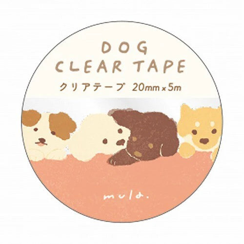 Mula • Dogs & Cats Clear Washi Tapes, Imported Japan