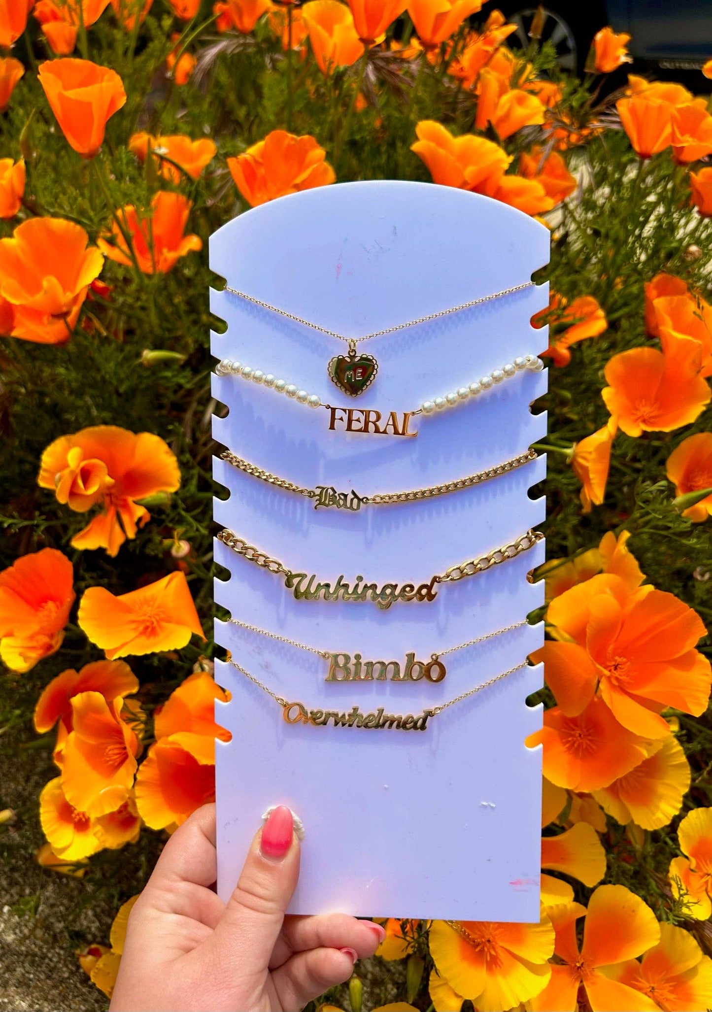 “Bimbo” Nameplate Necklace