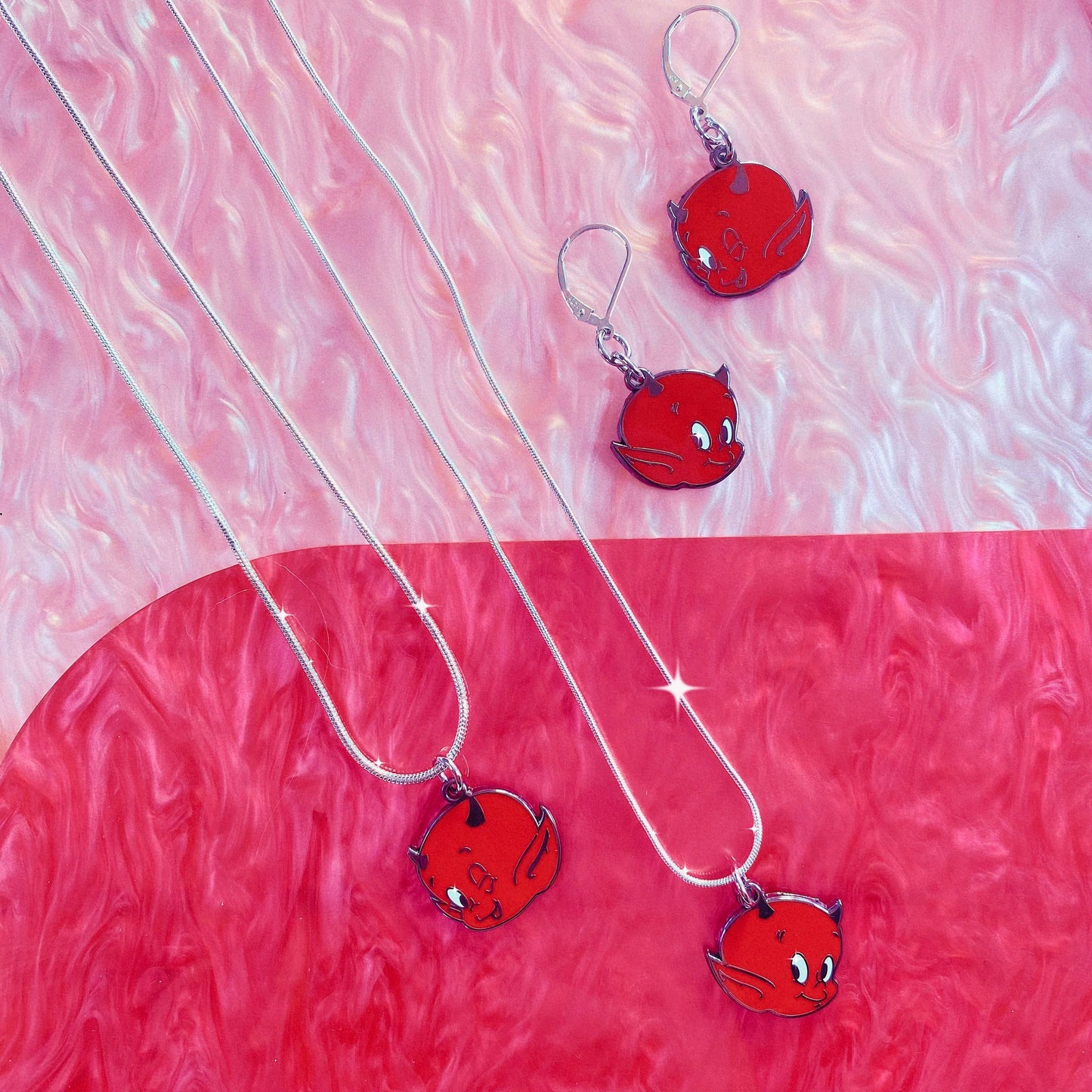 Foolish Fetish • Lil Devil Hot Stuff Enamel Earrings