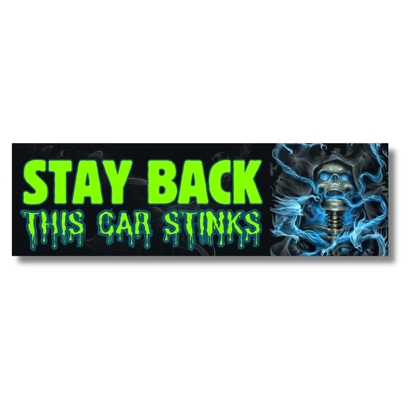 Frog Mustard • Stay Back, This Car Stinks Bumper Sticker