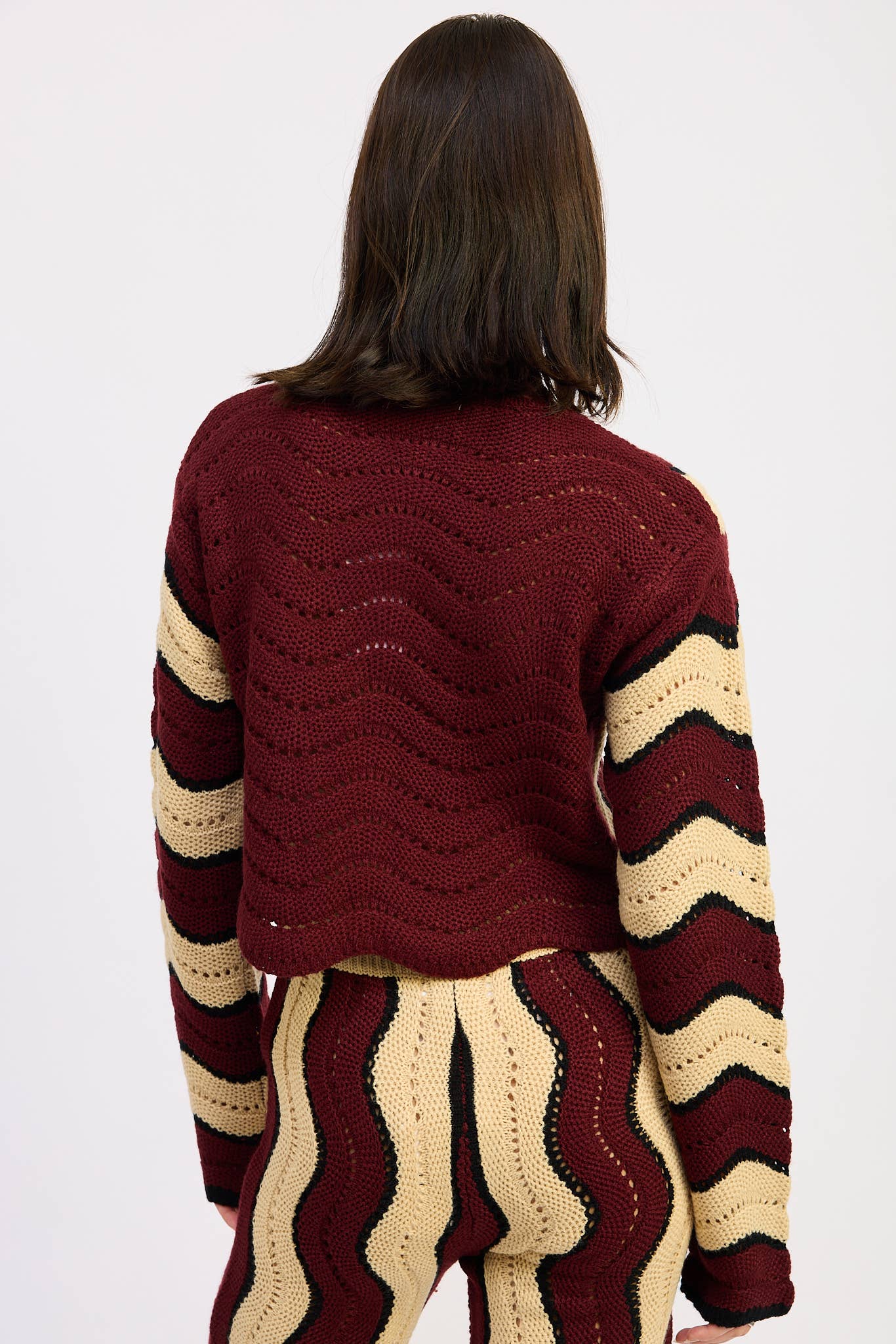 Emory Park • Cropped Sweater, Swirl Design