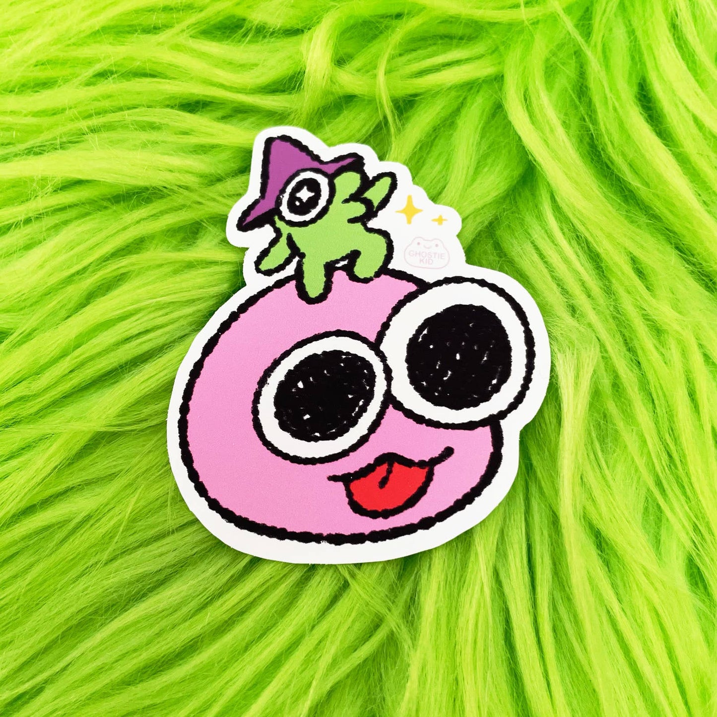 Ghostiekid • Smiling Friends Glep and Pim Head Vinyl Sticker