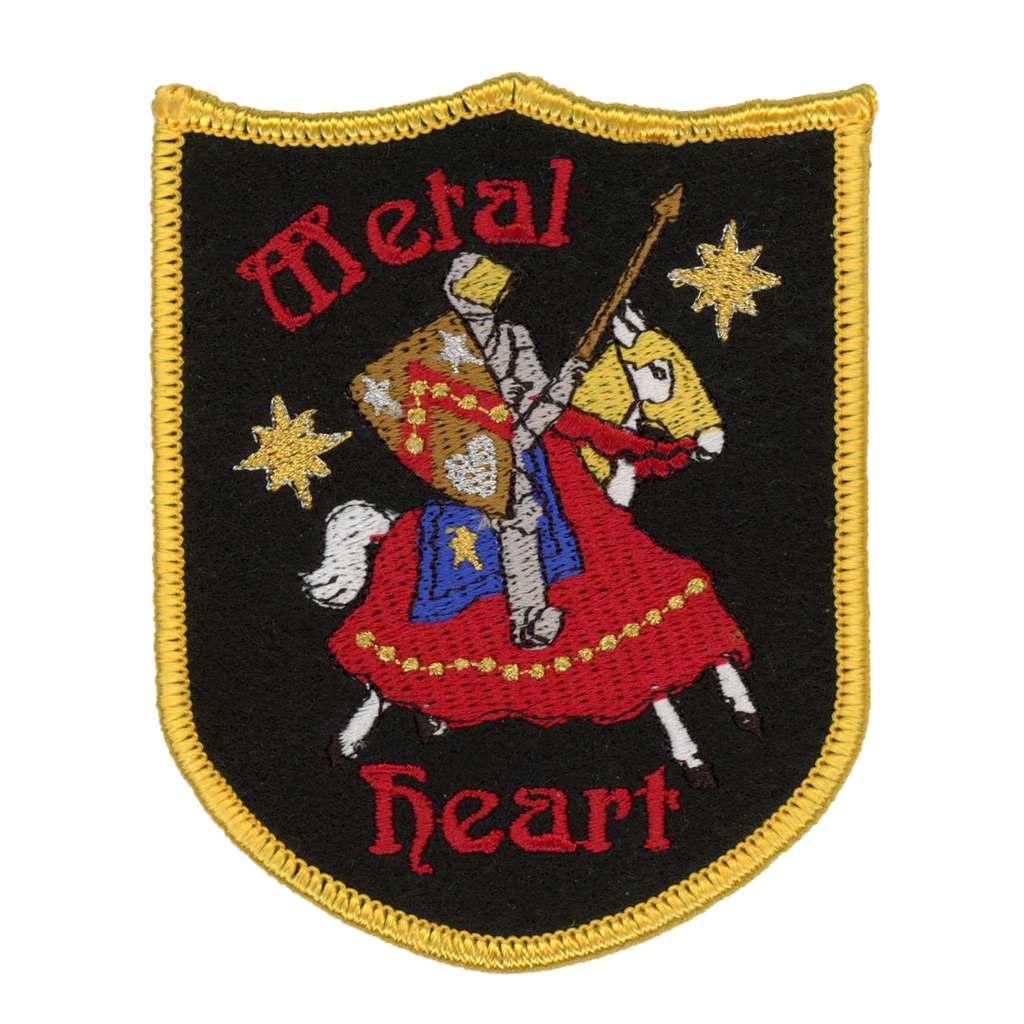 Patch Ya Later • Metal Heart Iron On Patch