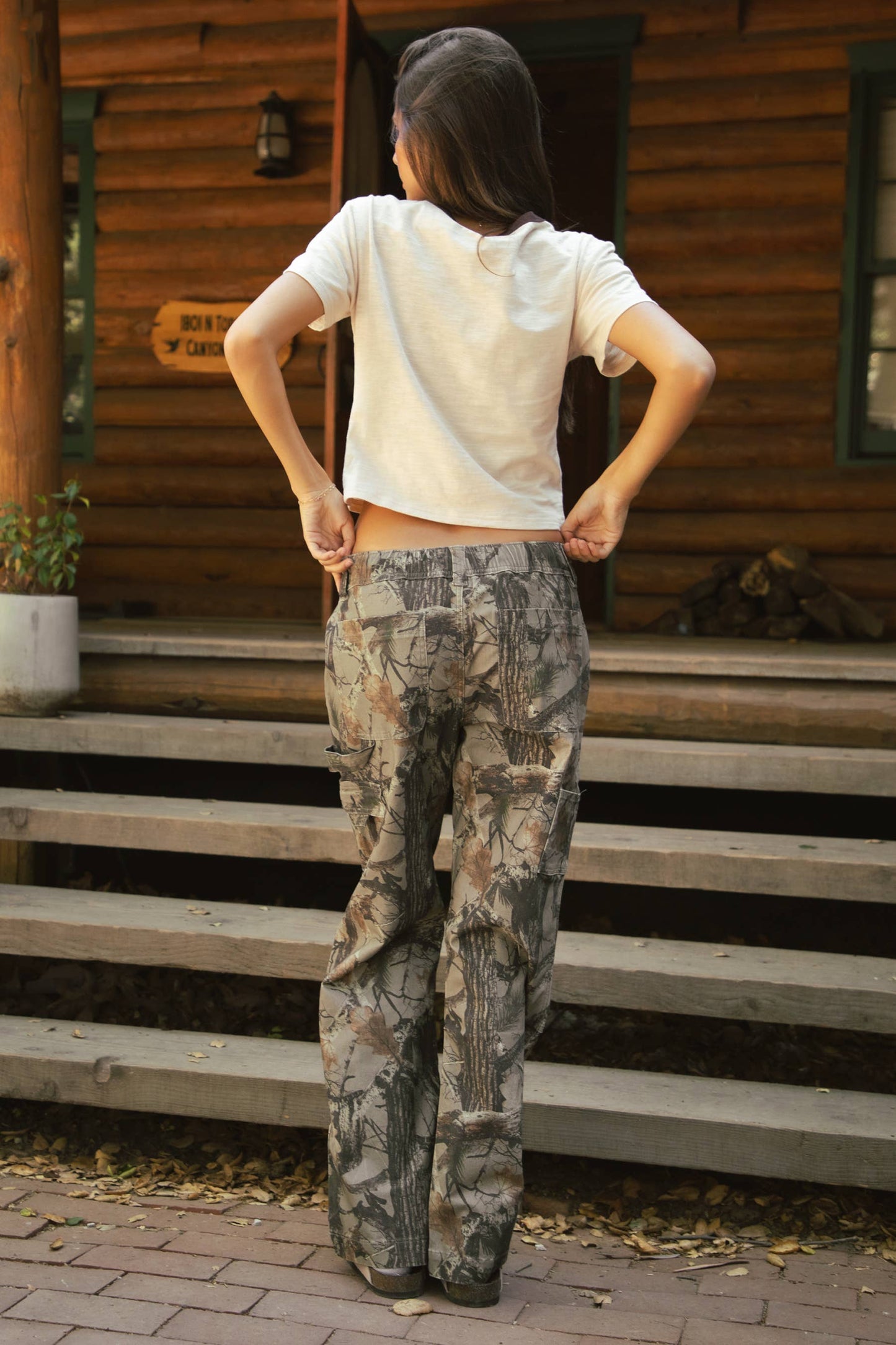 TICTOC • Low Rise Woodland Camo Pants “WILDWOOD”