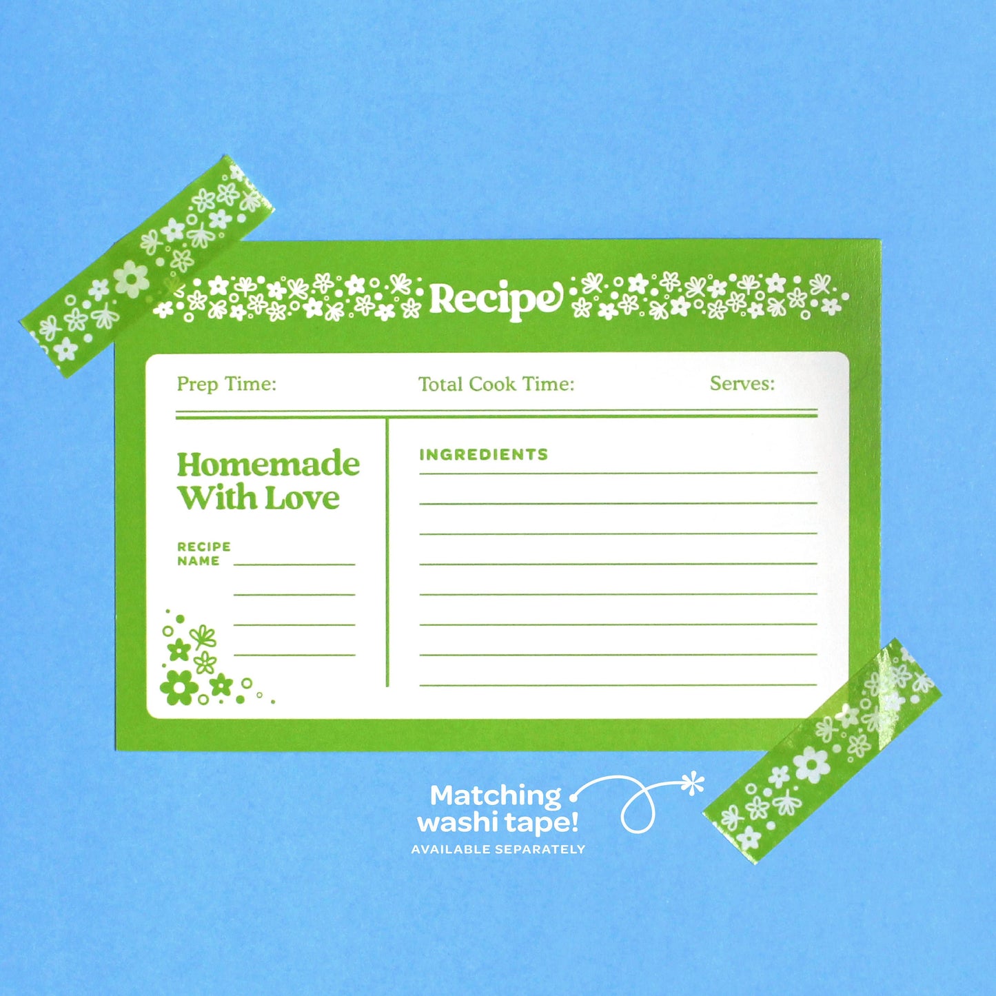 Spring Blossom Pyrex • Recipe Cards (6x4, Set of 5)