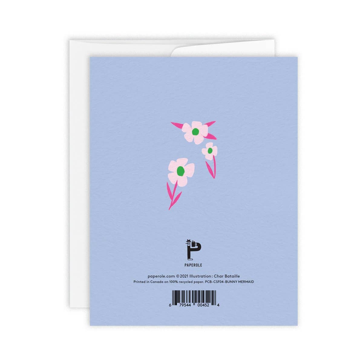 Paperole • Greeting Card, Bunny Mermaid