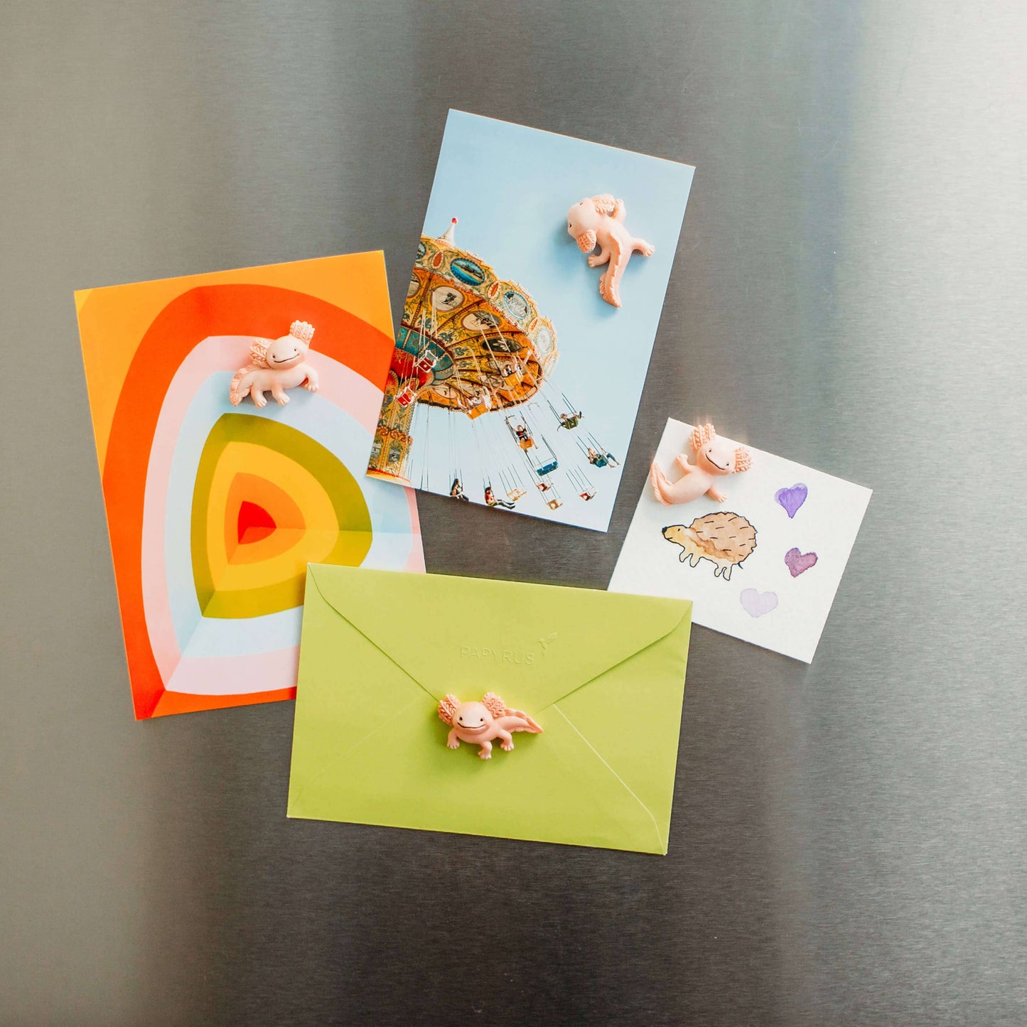 Three by Three Seattle • Axolotl Magnets