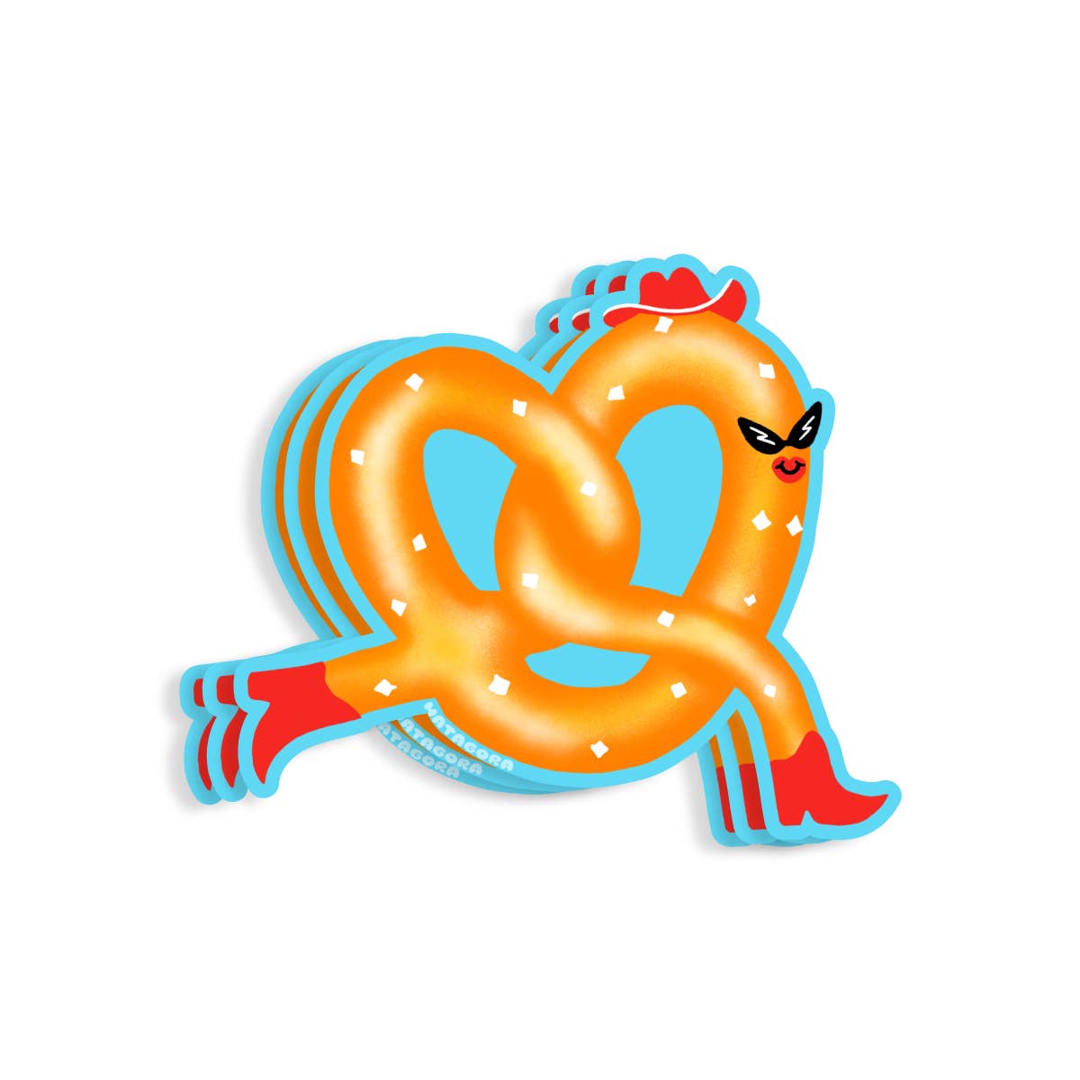Matagora Club • Sexy Runaway Pretzel Vinyl Matte Sticker