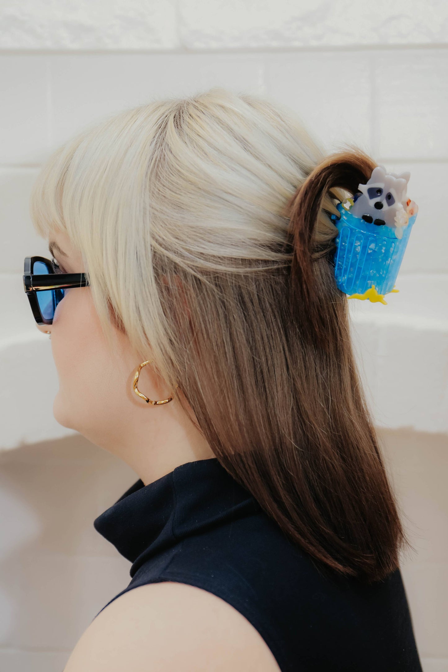 The Peach Fuzz • Trash Panda Raccoon Hair Claw