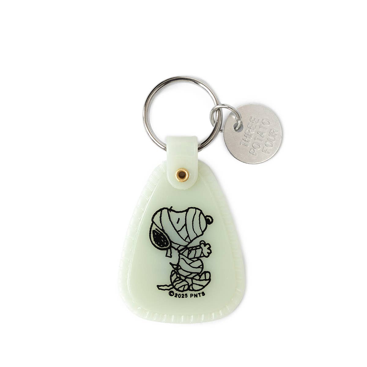 Snoopy • Halloween Glow in the Dark Mummy Saddle Keychain