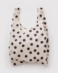 BAGGU • “Cream and Black Polka Dot” Standard Baggu