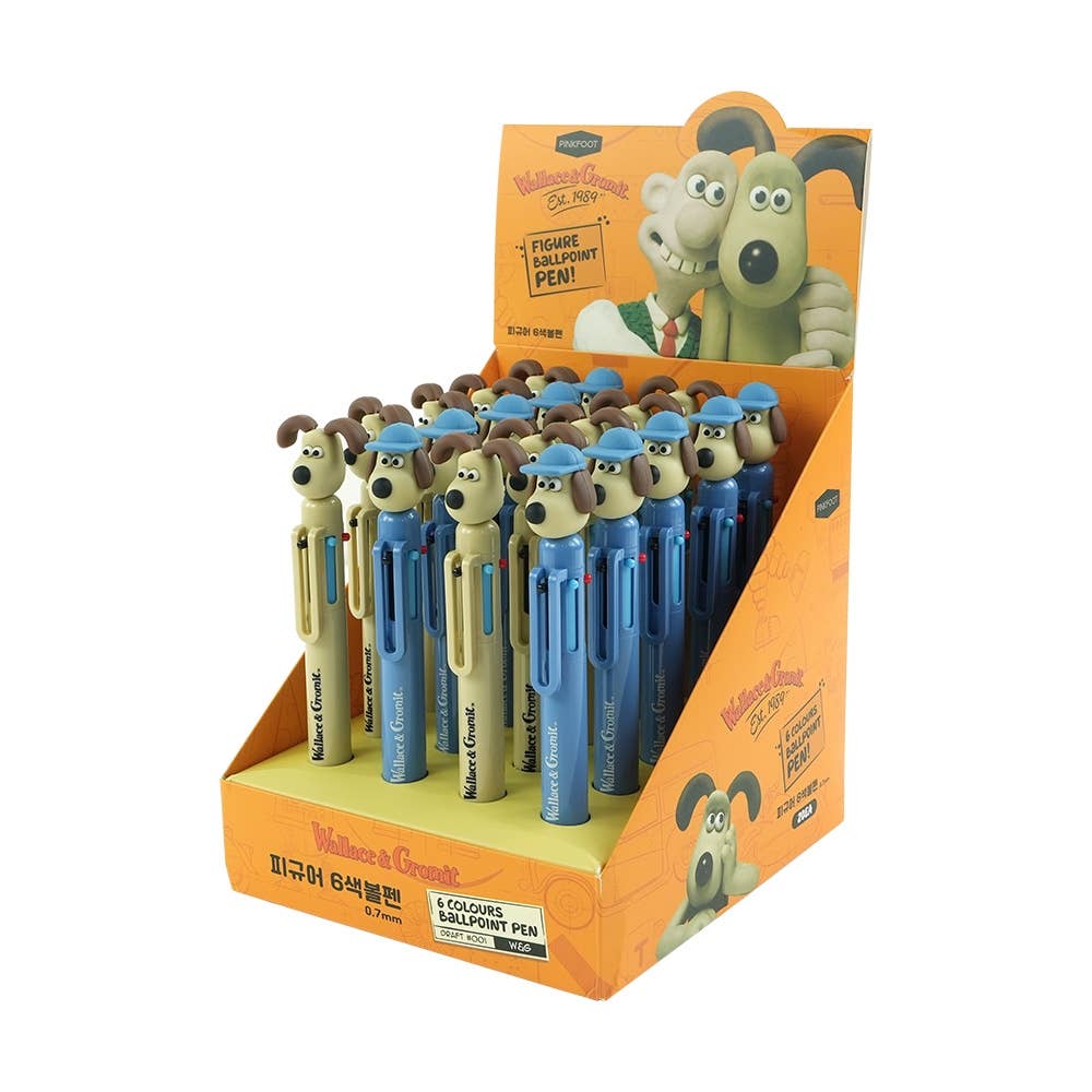 Wallace & Gromit Figure 6-Color Ballpoint Pen (0.7mm)