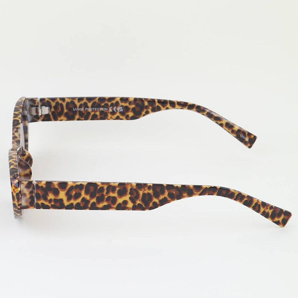 Two Toned Leopard Print Sunglasses