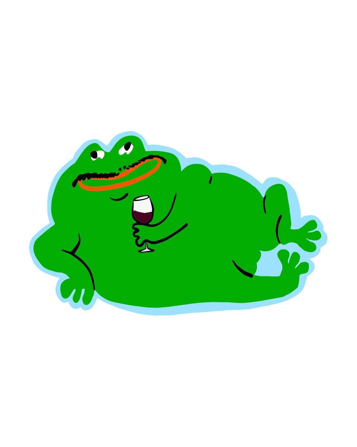 Kristina Micotti • Wine Frog Vinyl Sticker