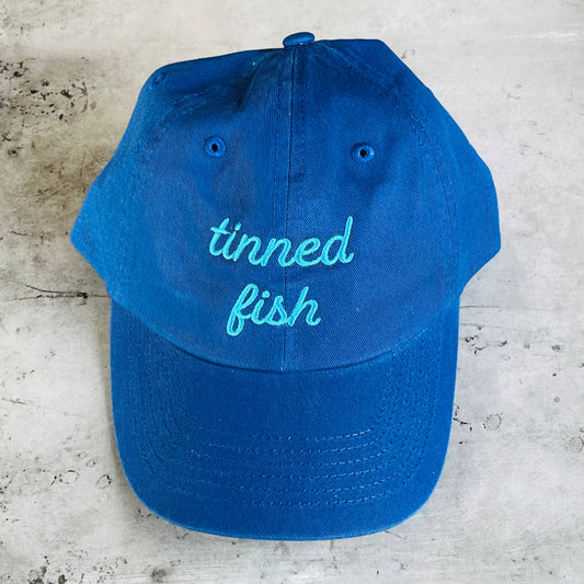 The Silver Spider • “Tinned Fish” Baseball Dad Hat, Blue