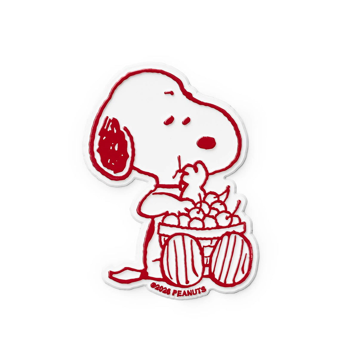 Snoopy • Cherry Basket Magnet