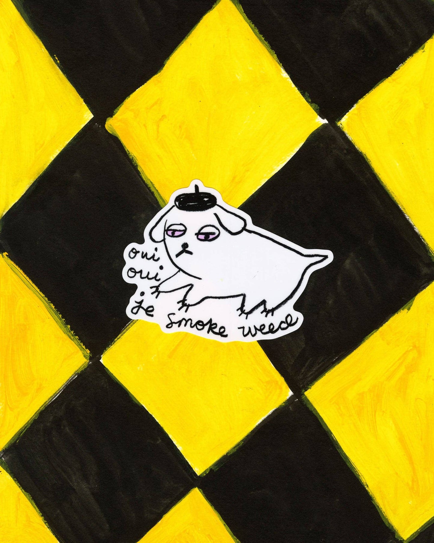 Gentle Thrills • Weed Dog Vinyl Sticker